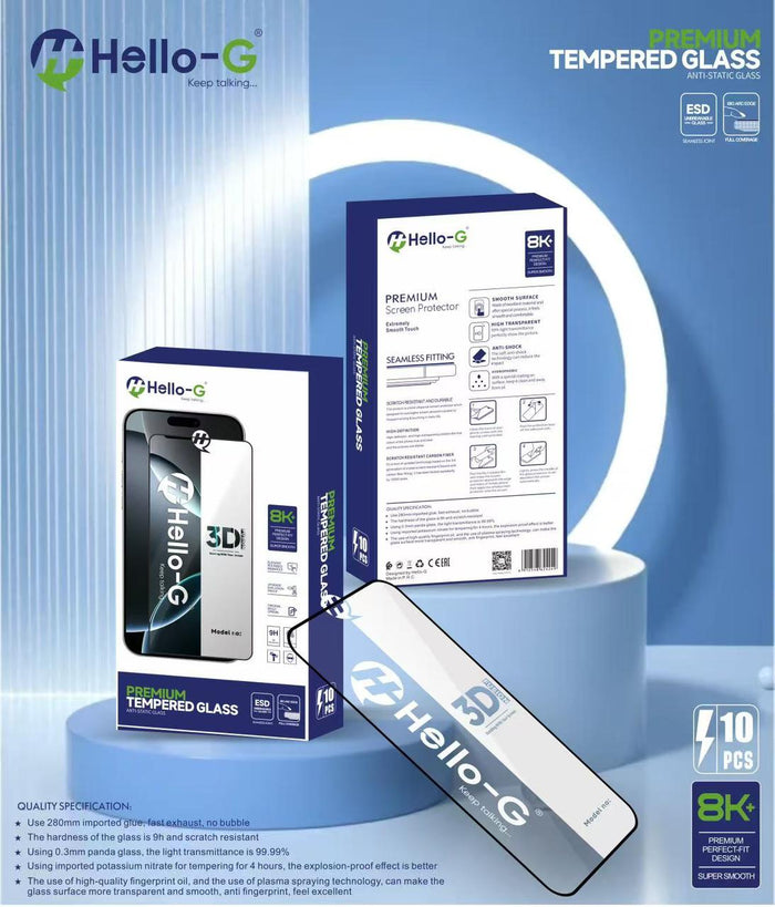 Auto-installasjon herdet glass 10-i-1